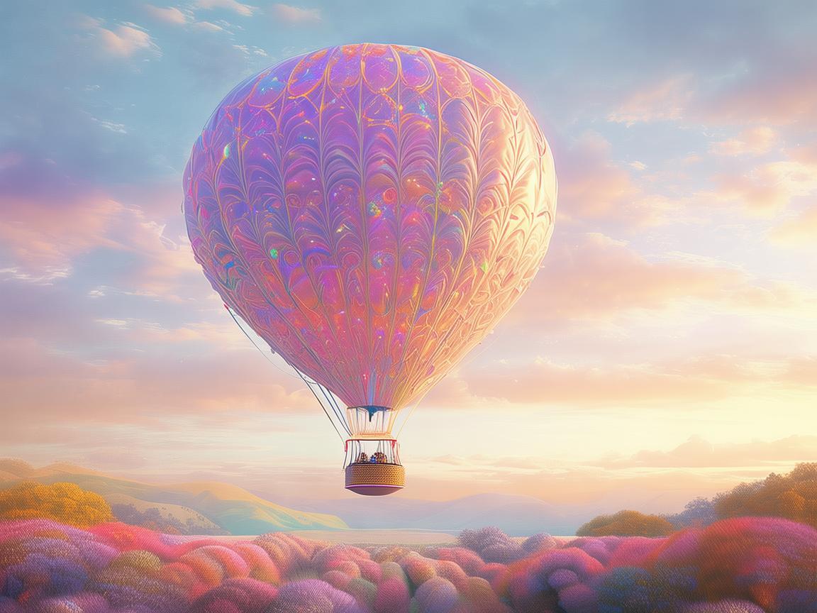 梦幻热气球，平面设计中的奇幻元素