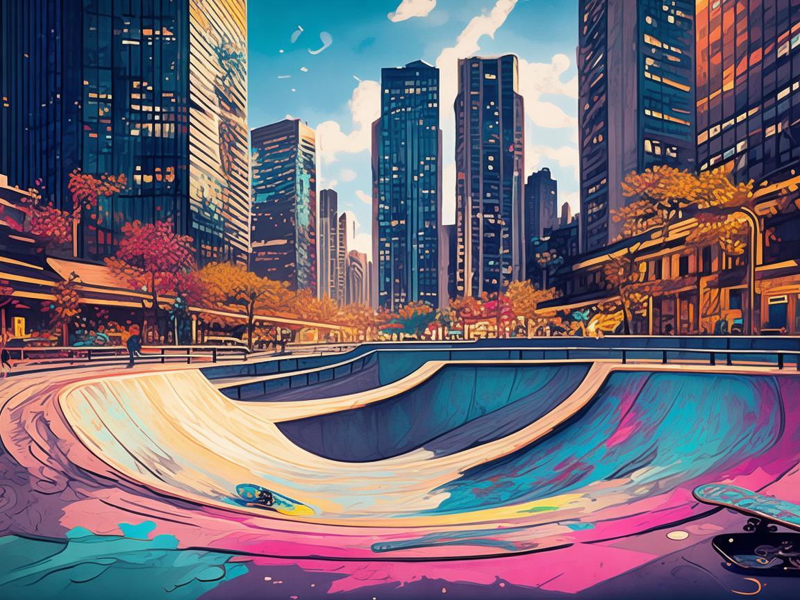 滑板公园，城市活力与创意的舞台