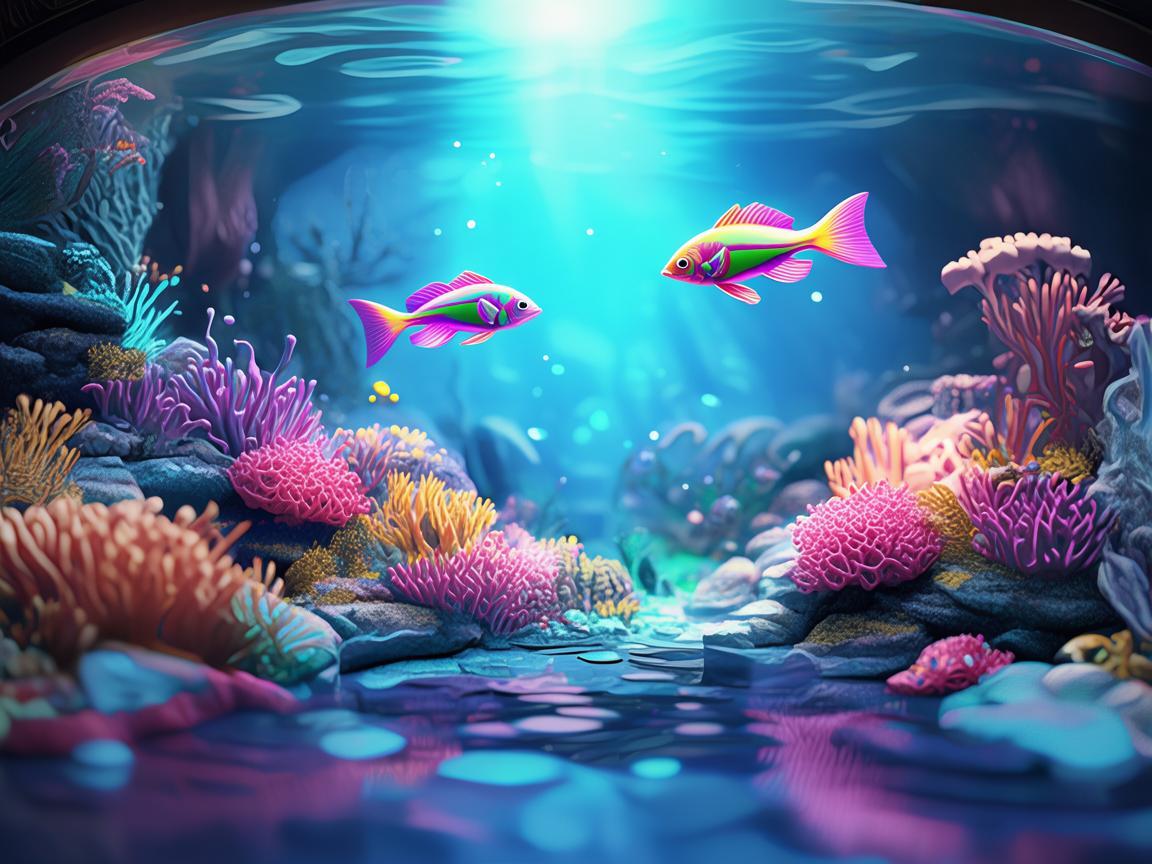 梦幻水族馆，平面设计中的水下奇境