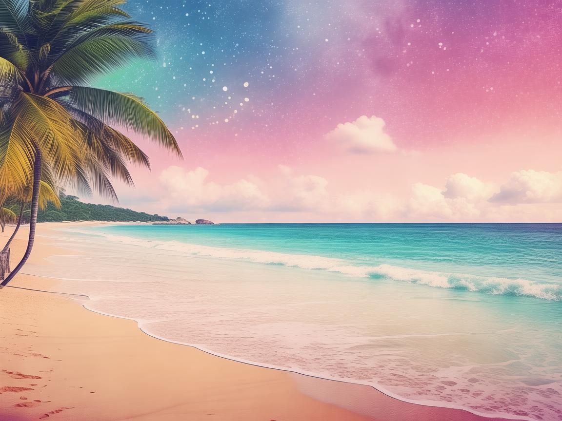 梦幻海滩沙滩，平面设计中的灵感源泉