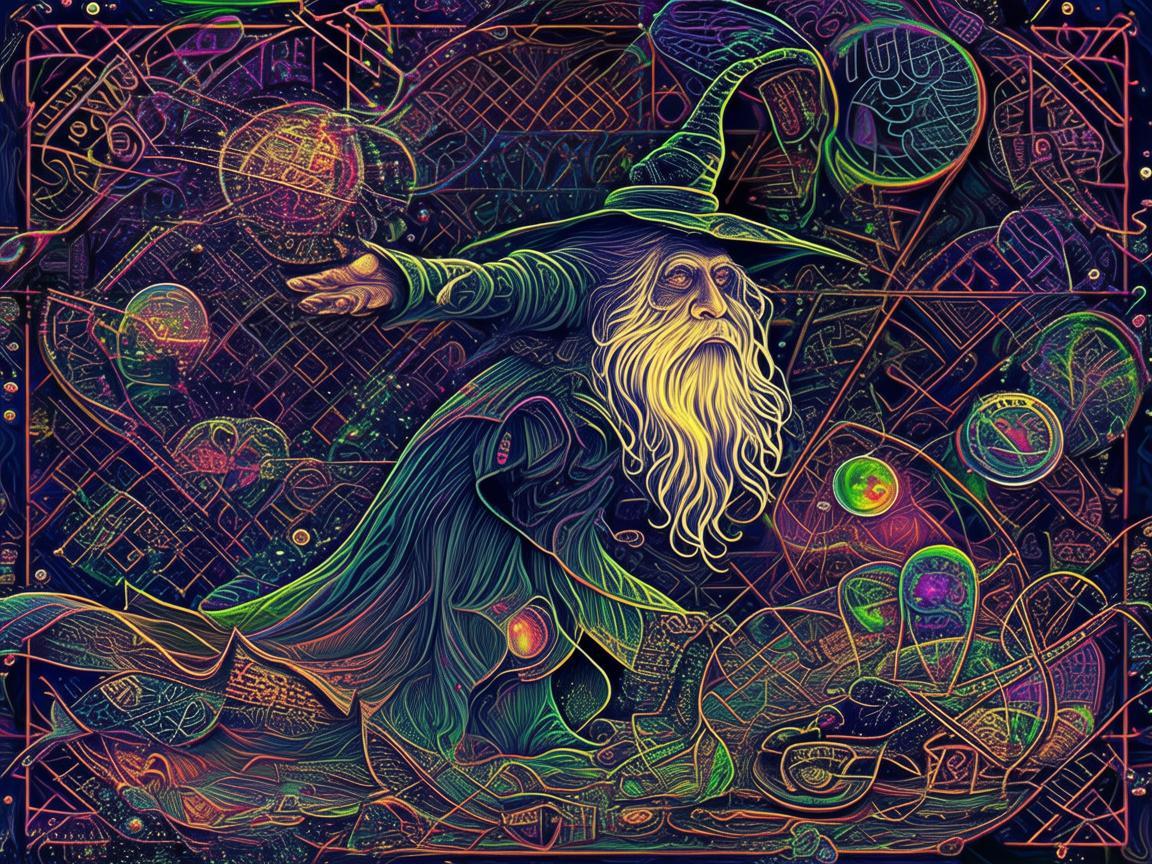 奇幻巫师，平面设计中的神秘魔法