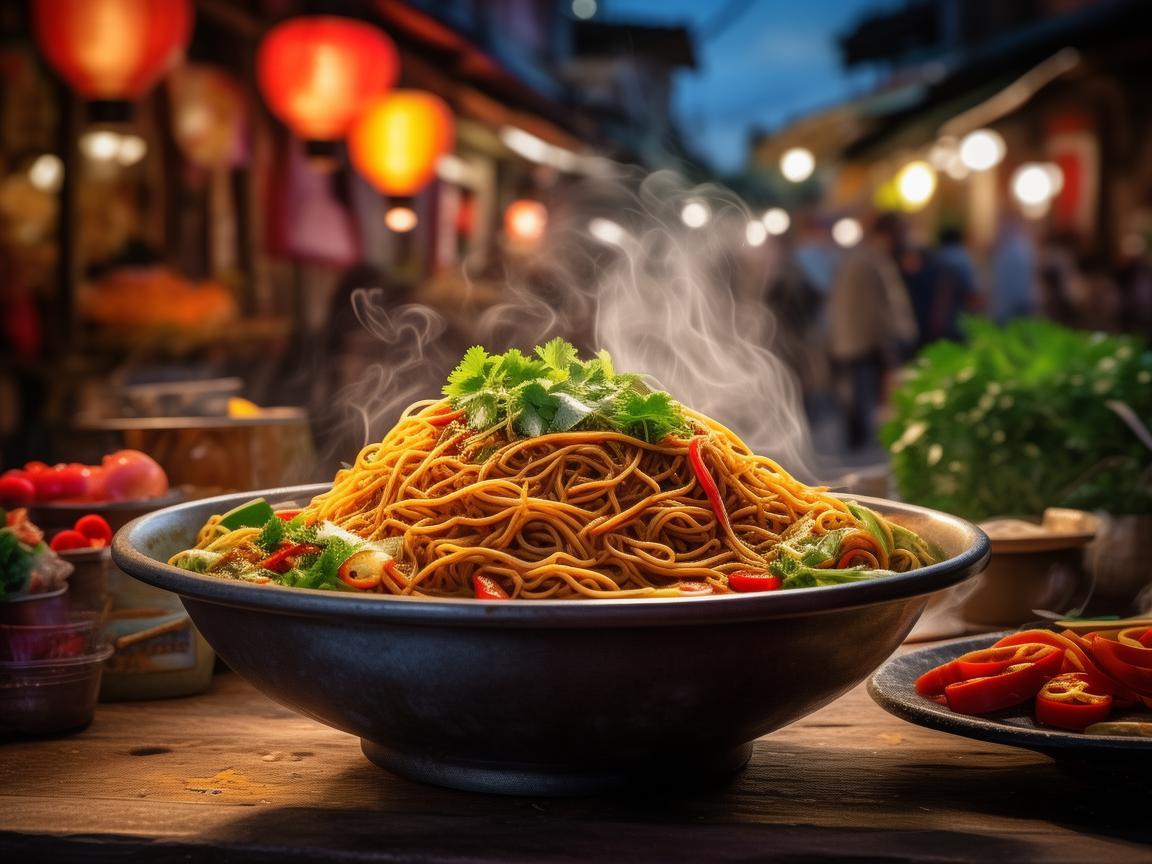 烟火绘炒面，舌尖上的平面盛宴
