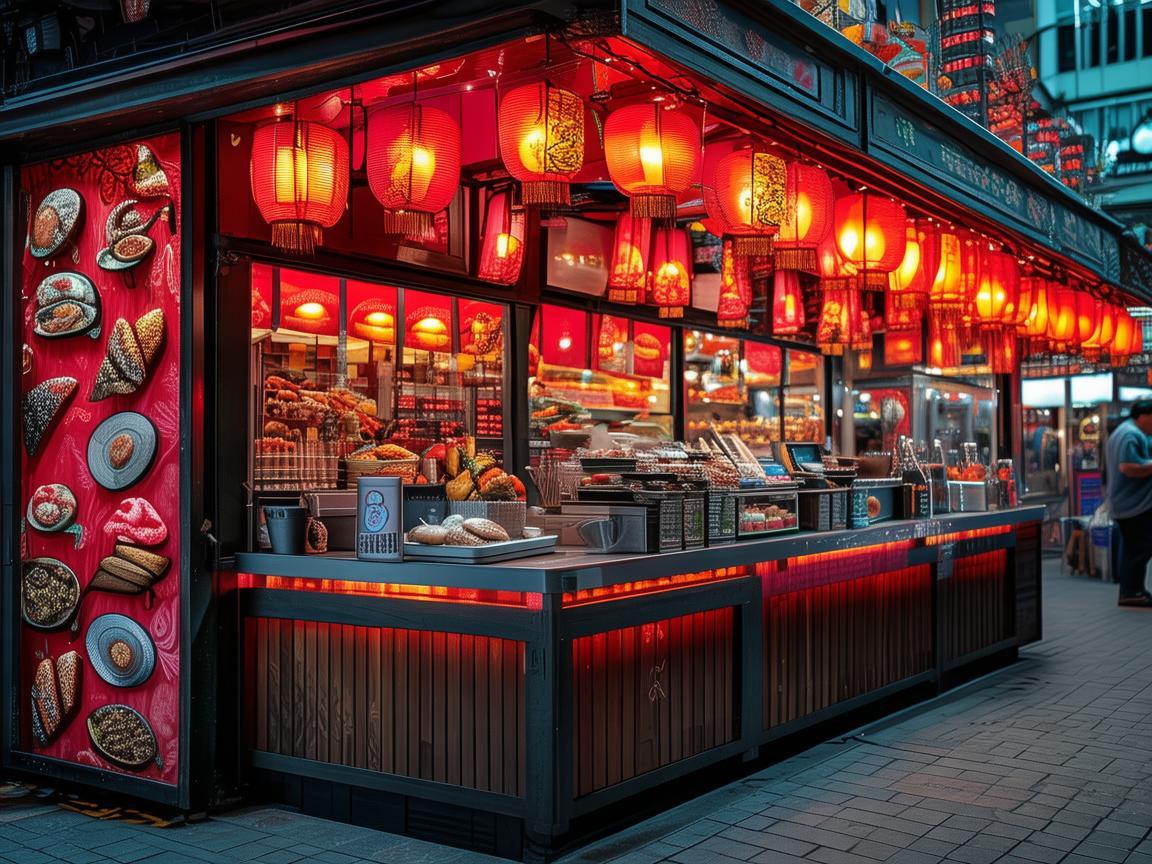 夜市摊位设计，如何用视觉语言吸引食客的夜之谜？