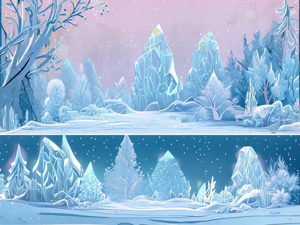 冬日幻景，平面设计里的冰雪奇缘