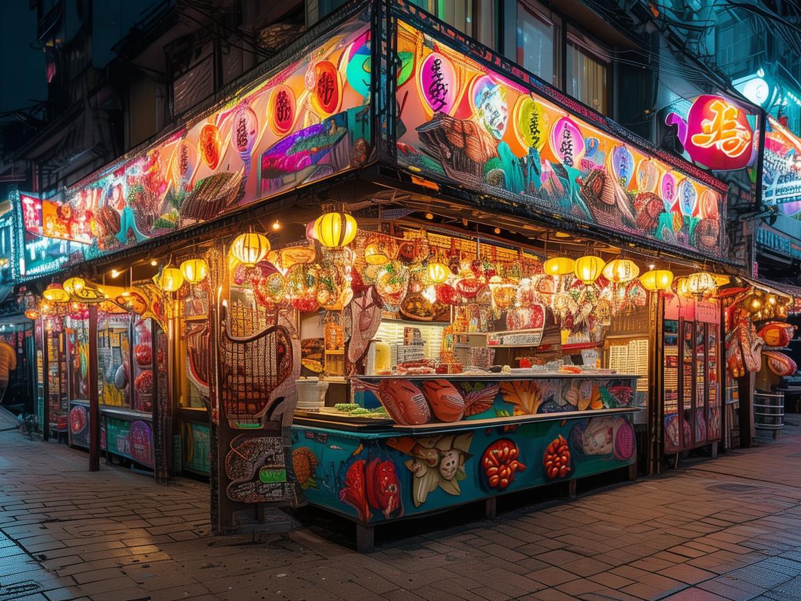 夜市摊位设计，如何用视觉语言吸引食客的夜与味