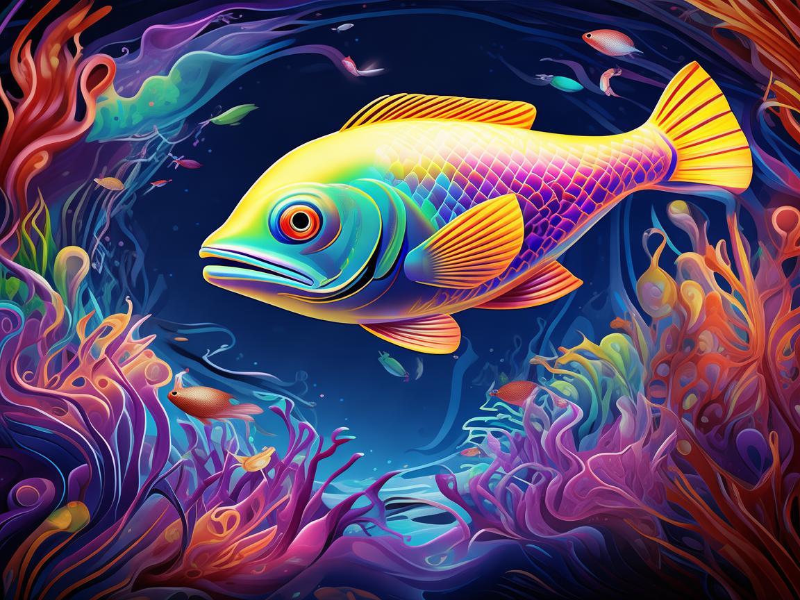 梦幻水族馆，平面设计中的灵动之境