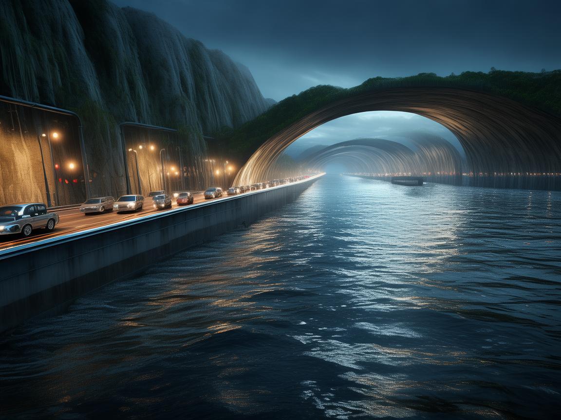 跨海隧道，车水马龙间的非凡通途