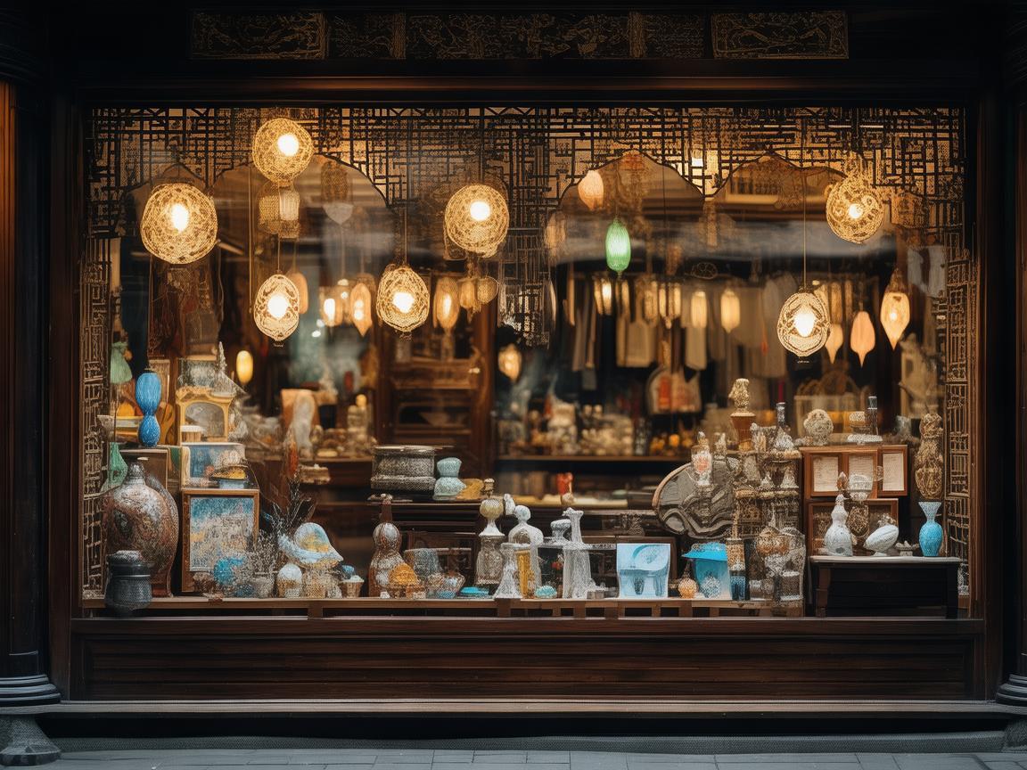 文化街手工艺品店，传统与创意的交融之境