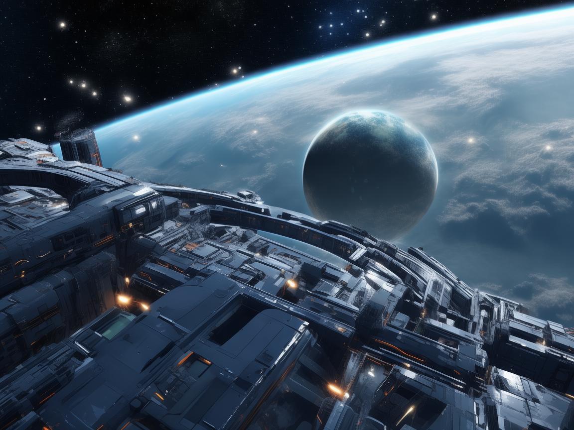 探索太空站，平面设计的星际之旅