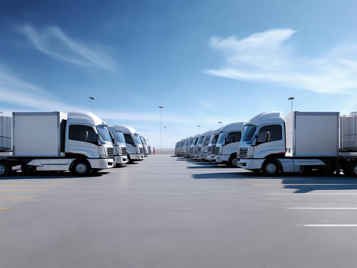 货车停车场,空间规划与视觉优化 货车停车场,空间规划与视觉优化