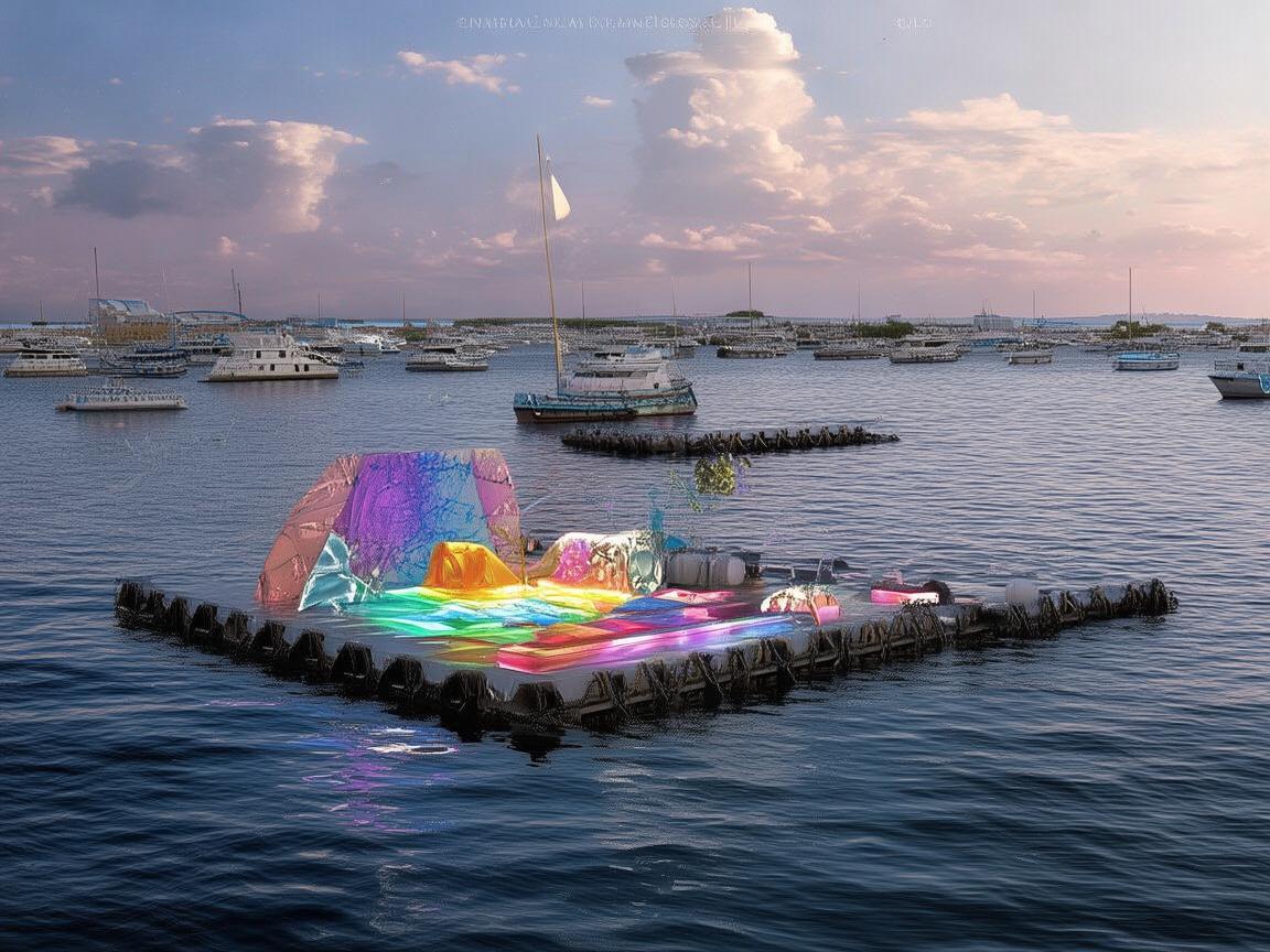 船舶锚地，水上的独特艺术舞台