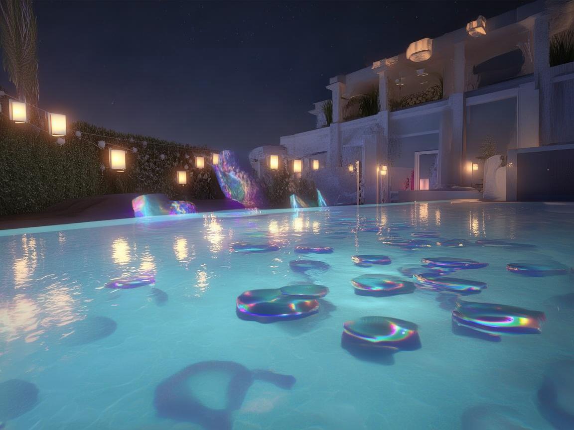 梦幻泳池，水与艺术的交融之境