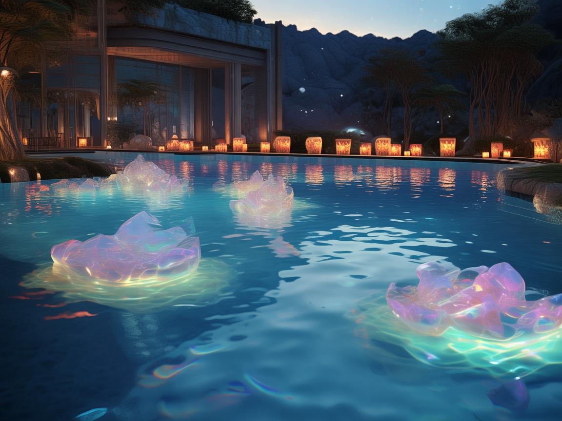 梦幻泳池，水与艺术的交融之境