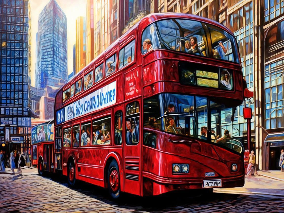 公共汽车，城市流动的视觉符号