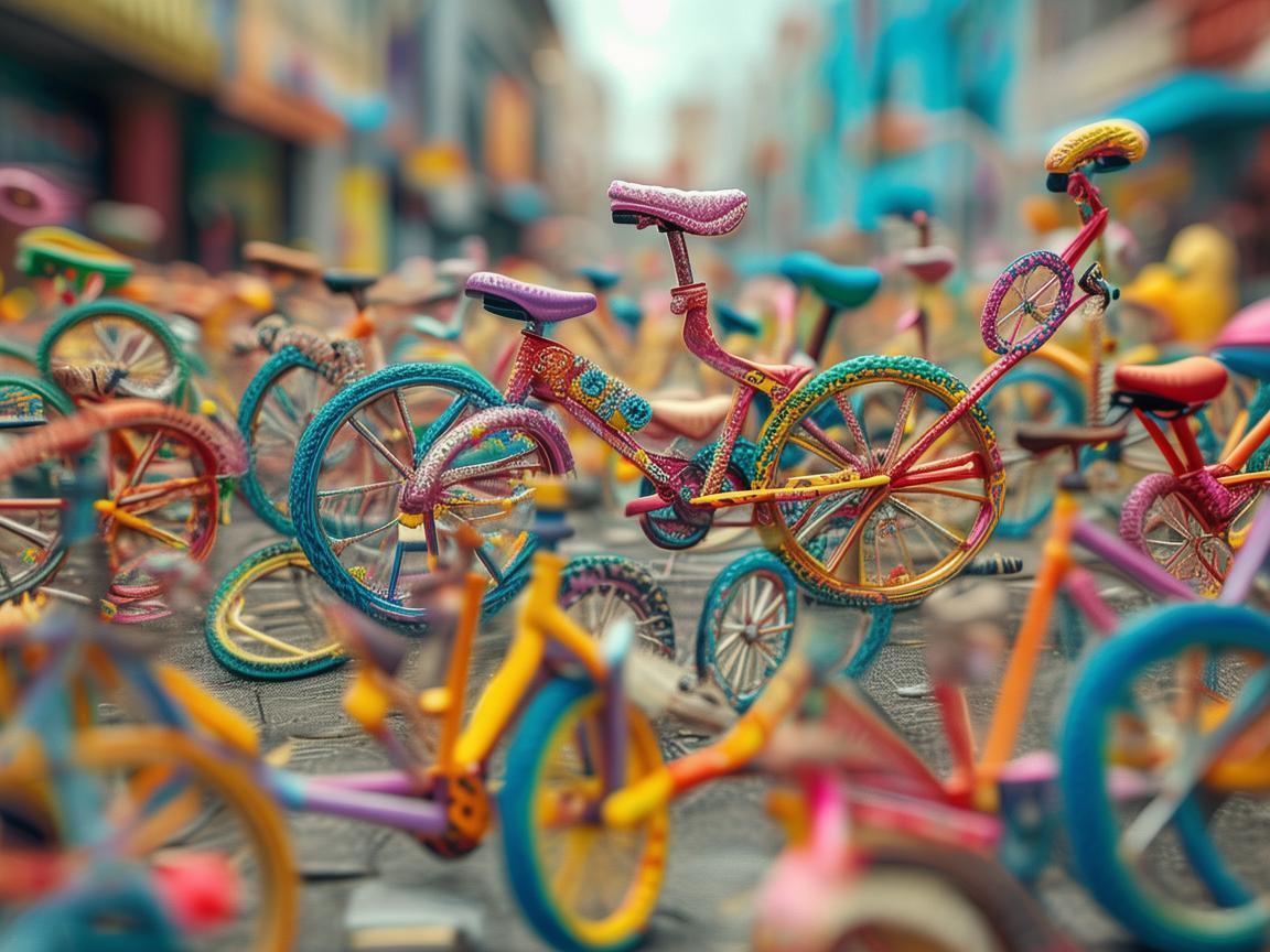 小轮车，活力与创意的视觉盛宴