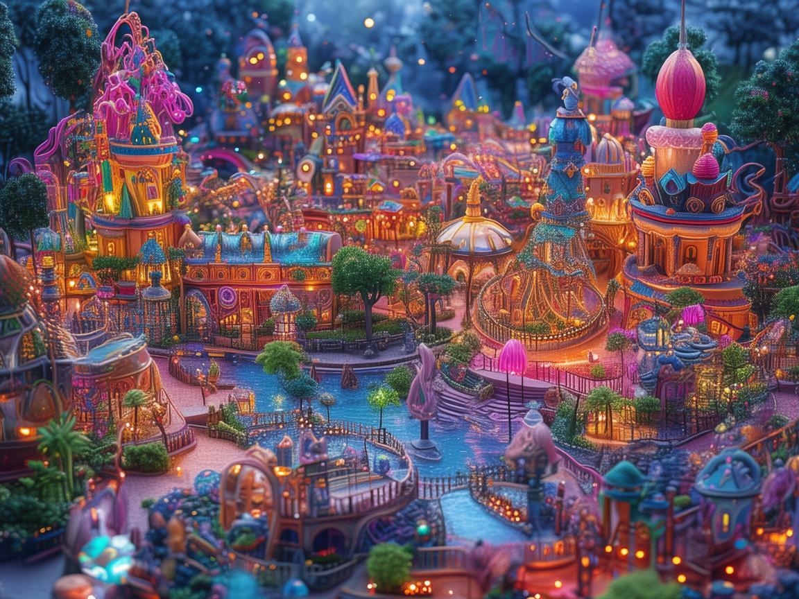 主题公园，梦幻与创意的视觉盛宴
