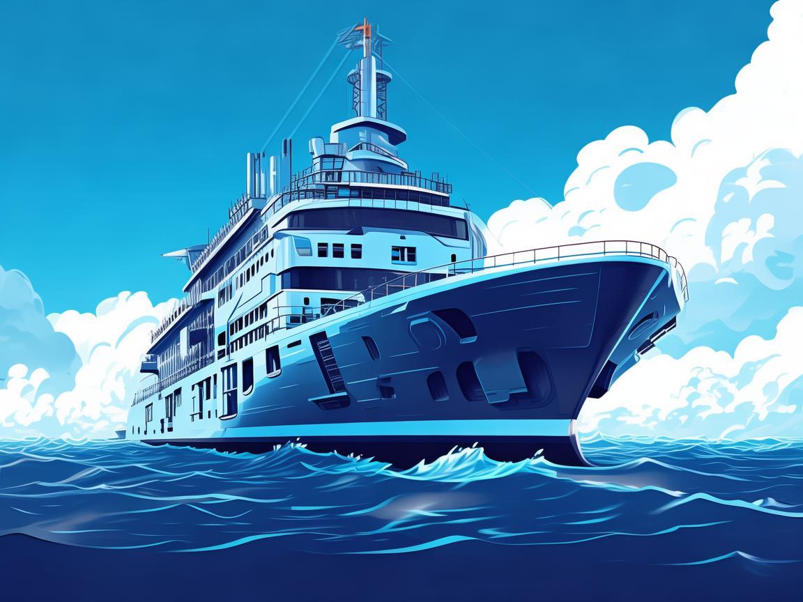 船舶工程,平面设计中的深蓝畅想 船舶工程,平面设计中的深蓝畅想