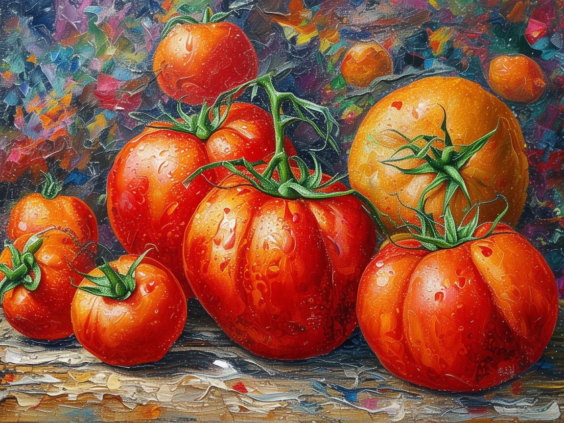 番茄，色彩与创意的交织